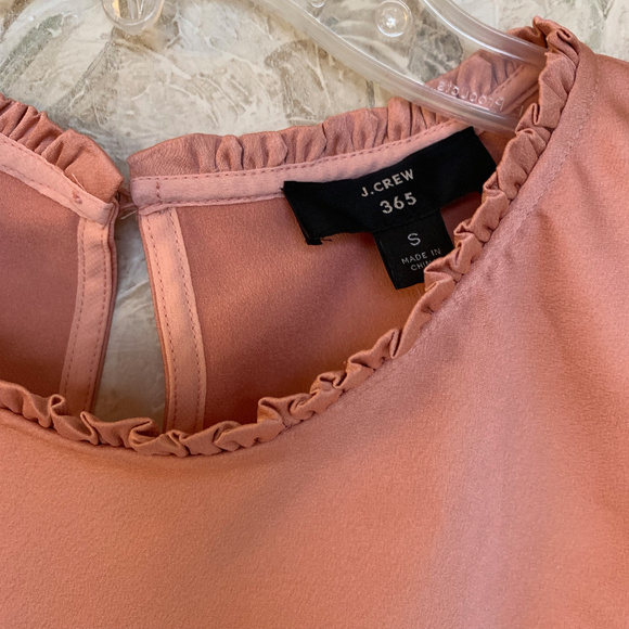 SOLD: J. Crew 365 Ruffle Neck Shell - Picture 2 of 6
